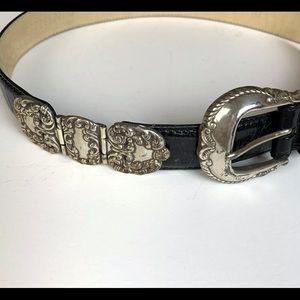Fossil Western Cowgirl Belt Size Large Black